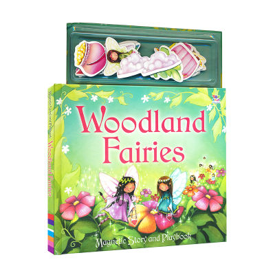Magic story and playbook woodland fairies Forest Fairy magnet enlightenment cognitive Toy Game Book Children Interactive English Picture Book English original