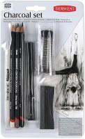 Derwent Charcoal set ดินสอชาร์โคล และแท่งชาร์โคล ชุด10ชิ้น