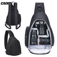 CADeN DSLR กล้องกระเป๋าเป้สะพายหลังสำหรับ Nikon Canon อุปกรณ์ถ่ายภาพกันกระแทกกันน้ำกระเป๋าสะพายสำหรับการเดินทางกลางแจ้ง