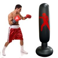 1.6m Boxing Sandbag Inflatable Adult Stuffed Punching Bag Tumbler Fighting Column Gym Fitness Sport Training Pressure Relief Toy