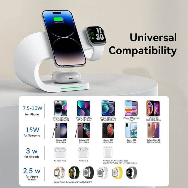 magnetic-wireless-charger-stand-15w-induction-usb-chargers-quick-fast-charging-dock-station-สำหรับ-14-13-12