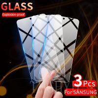 3 Pcs Screen Protector Glass for Samsung Galaxy S23 S22 S21 Plus Note 10 Lite S20 FE A02S A03 A53 A73 A52 A33 A13 Tempered Glass Cables