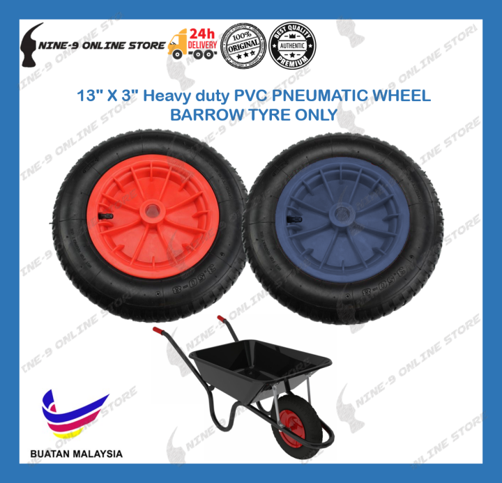 13 X 3 Heavy Duty Pvc Pneumatic Wheel Barrow Tyre Only Tayar Kereta Sorong Tayar Tube 4120