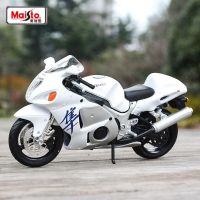 Maisto 1:18 SUZUKI Hayabusa ของสะสมโมเดลรถมอเตอร์ไซค์แนวสตรีททำจากโลหะโมเดลมอเตอร์ไซค์อัลลอย GSX-1300R ของสะสมของขวัญสำหรับเด็ก