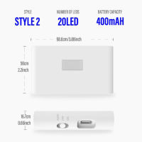 โคมไฟติดผนังเหนี่ยวนำสำหรับตกแต่งห้องน้ำในห้องนอนไฟกลางคืนไร้สาย Led ชาร์จผ่าน Usb ของร่างกายมนุษย์