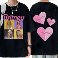 Britney Spears Stronger Than Yesterday Beautiful Photo Print Tshirt Hip Hop Oversized T Streetwear