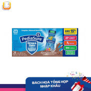 DATE 7.2023 THÙNG 24 CHAI SỮA NƯỚC PEDIASURE GROW & GAIN HƯƠNG SOCOLA