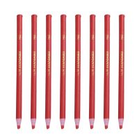 12PCS Peel- Off China Markers Grease Pencils Set Wax Pencils Drawing Marking Crayon for Wood Garments Metal Paper Fabrics Red