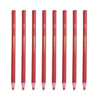 12PCS Peel- Off China Markers Grease Pencils Set Wax Pencils Drawing Marking Crayon for Wood Garments Metal Paper Fabrics Red