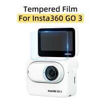 สำหรับ Insta360 GO 3กล้องขนาดจิ๋วพาโนรามากล้องเพื่อการกีฬาเลนส์หน้าจอกระจกเทมเปอร์ฟิล์มป้องกันรอยขีดข่วนฟิล์มป้องกันอุปกรณ์เสริม