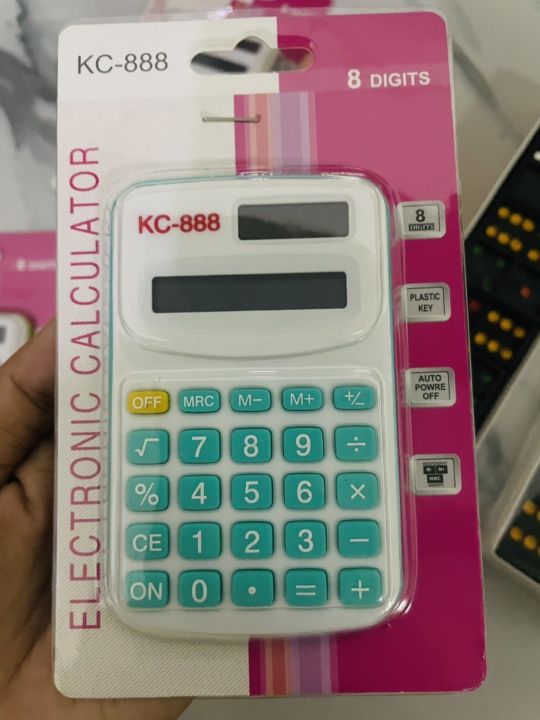 ขายดีเครื่องคิดเลขจิ๋วขนาดพกพา8หลักcalculatorขนาด6-10cmคละสีปุ้มกดถนัดมือใช้แบตเตอรี่เครื่องคิดเลขจิ๋ว