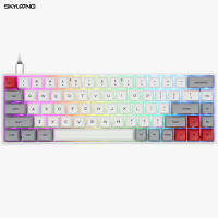 Epomaker SK68S คีย์ไทย คีย์บอร์ด gaming mechanical keyboard RGB Bluetooth 2 โหมด 68 Keys Gateron Optical Switch Hot Swap