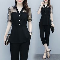 [COD] piece/suit fat sister belly suit large size womens 2022 summer Korean version of the new two-piece for women