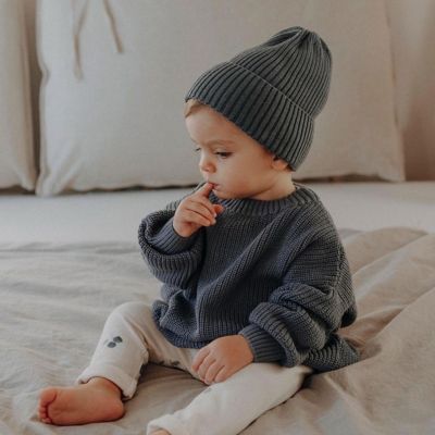 Korean Style Children Clothing Loose Casual Knitted Pullover Baby Boys Girls Sweaters Autumn Spring Infant Baby Pullover Sweater