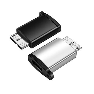 MIAO อะแดปเตอร์ OTG Micro B ตัวผู้ที่ทนทานสำหรับแล็ปท็อป HDD ความเร็วสูงชนิด C ตัวเมียขั้วต่อ OTG USB C ถึง Micro B Typpe-C แปลง USB3.0อะแดปเตอร์