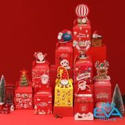 Set 10 Hộp Quà Noel Đựng Quà Giáng Sinh Nắp Gài Hoạt Hình Cute Nhiều Mẫu