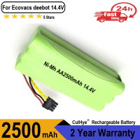 Ni-MH AA 2500mAh for ECOVACS 14.4V Rechargeable battery Deebot Deepoo X600 ZN605 ZN606 ZN609 Midea VCR01 VCR03 vacuum cleaner