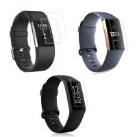 หน้าจอแบบอ่อนฟิล์มกันรอยสำหรับ Fitbit Charge 2 3 4สมาร์ทวอท์ช