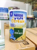 Bột pha sữa Nestle 5 vị ngũ cốc 6 tháng 400g date 2022 thumbnail