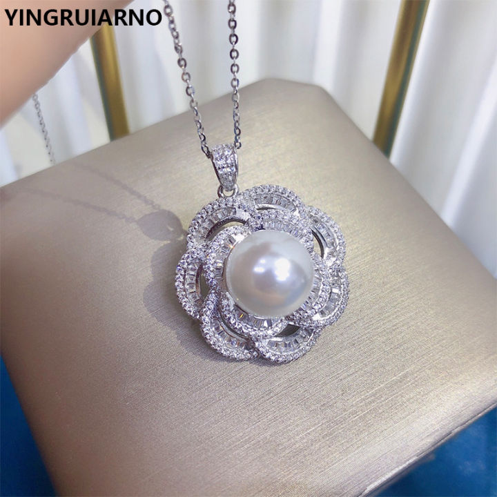 yingruiarno-natural-pearl-zircon-necklace-pure-silver-pearl-necklace