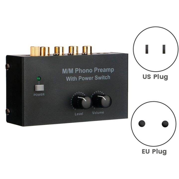 PP500 Phono Preamp Preamplifier with RCA 1/4Inch Support TRS Interfaces