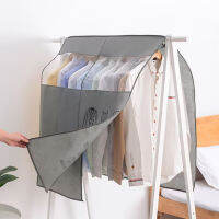 [COD &amp; Local] Dust-proof Clothes Cover Home Storage Non-woven Hanging Garment Bag Wardrobe Organizer