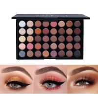 ◐◆☑ 40 Colors Highly Pigmented Nudes Warm Natural Matte Shimmer Cosmetic Eye Shadows Pallet Powder Palette