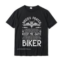 Bikers Prayer Vintage Motorcycle Biker Biking Motorcycling T-Shirt Custom Men T Shirt Designer Cotton Tops Tees Camisa