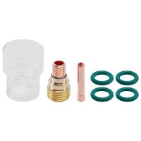 7Pcs/Set #12 Glass Cup Kit Stubby Collets Body Gas Lens Tig Welding Torch For Wp-9/ 20/ 25 Welding Accessories