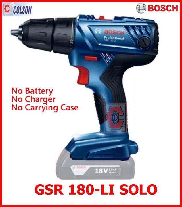 COLSON BOSCH 18V Professional Cordless Drill/Driver GSR 180LI SOLO
