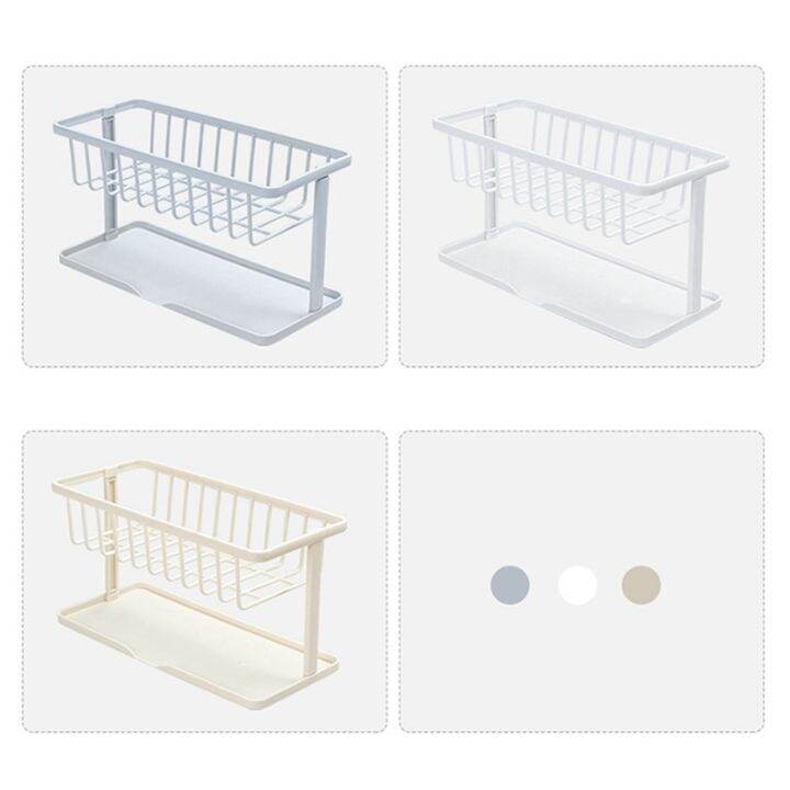 kitchen-storage-organizer-sink-shelf-detachable-bathroom-wash-holder-double-layer-stand-drain-rack-accessories-soap-sponge