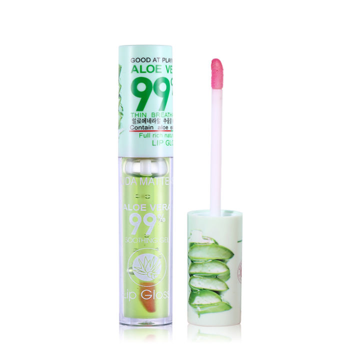 Aloe Vera Moisturizing Hydrating Nutritious Liquid Lipstick Long Lasting Color Change Lip Gloss Lip Makeup Womens Makeup TSLM1