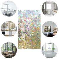 Rainbow Chameleon Window Film 3D Stained Self Adhesive Home Door Decals แก้วไวนิล Anti UV ความเป็นส่วนตัวป้องกันฉนวนกันความร้อนสติกเกอร์ตกแต่ง