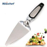 Stainless Steel Pizza Knife Pizza Cutter Triangle Cheese Shovel Butter Spatula Pizza Cake Cutter Bread Knife Kitchen Baking Tool