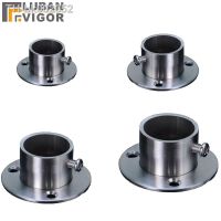☞۞❂ So strong 25mm Stainless steel pipe support Wardrobe clothes rail flange Balcony fixed drying rack base furniture parts