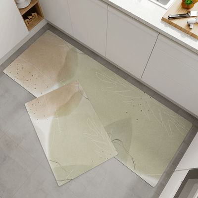 Light luxury kitchen mat washable and non washable PVC antiskid household mat waterproof and oil proof strip carpet