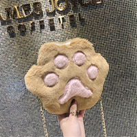 Bear Paw Coin Purse Zipper Shoulder Bag Cute Bear Paw Shoulder Bag Lovely Childrens Coin Purse Soft Plush Crossbody Bags