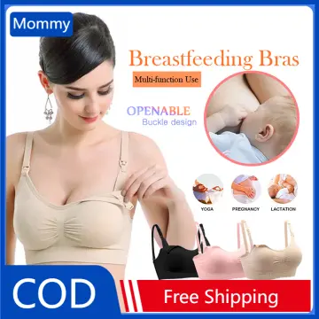 Women Nursing Bras Cotton Bras Front Buckle Maternity Breastfeeding  Pregnant Bra Underwear 