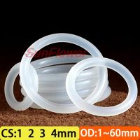 【CW】 5 50pcs VMQ O Ring Seal Gasket CS 1 2 3mm OD 3   60mm Silicone Rubber Insulated Waterproof Washer Round Shape White Nontoxi