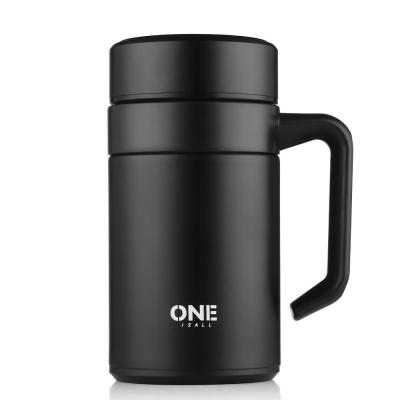 Thermal Mug Infuser 400ml Stainless Steel Thermos Mugs Office Cup With Handle With Lid Insulated Tea Mug Thermos Cup Office