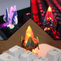 Mechanical keyboard cap Handmade three-dimensional Game Crystal Tower keycap Personalized Backlight Keycaps For Cherry MX Switch