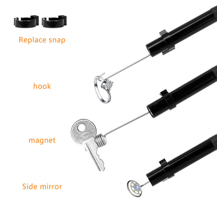 กล้องตรวจความสะอาดฟันกล่องส่องสำรับอุตสาหกรรม-1080p-hd-digital-borescope-2-4-กล้องงู-ip67กันน้ำหน้าจอ