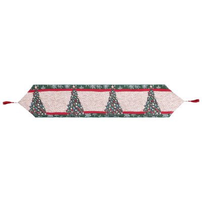 Christmas Table Runner - Holiday Table Runners for Dining Room, Snowflake Dining Cloth for Xmas Table Decorations