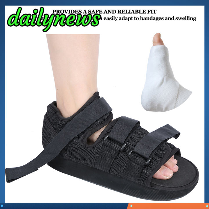 dailynews-รองเท้าบูทรูปหล่อป้องกันเท้าสำหรับเท้าเสีย-รองเท้ารองเท้าบู๊ทใส่เดินปลายเท้า1ชิ้น