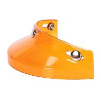 หมวกกันน็อค Hicaee Visor 3 Snap สำหรับหมวกกันน็อค3ปุ่ม Half Helmets Parts Transparent Orange