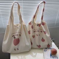 ⊙ New female student Korean canvas bag Japanese sweet and lovely shoulder bag large capacity handbag