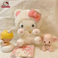 Sanrio Hello Kitty 10ซม. ตุ๊กตาผ้ากำมะหยี่กำมะหยี่ยัดนุ่นกระเป๋านักเรียนลายการ์ตูนของขวัญขนาดเล็กของขวัญสำหรับเด็กผู้หญิงผ้ากำมะหยี่ของขวัญของพรีเมียม