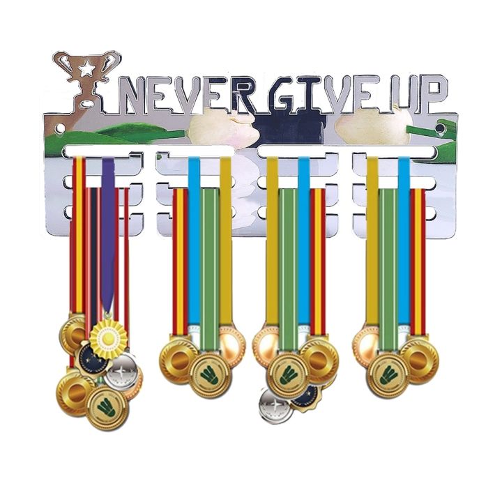 yf-silver-triathlon-medal-display-mirror-home-running-rack-hook-storage-sports-hanger-football-stand-acrylic-wall-decoration