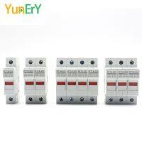 【YF】 DIN Rail Fuse Base RT18-32 DC 690V 1P 2P 3P 4P 1A 2A 3A 4A 5A 6A 8A 10A 16A 20A 25A 32A For 10X38 With Indicator Light