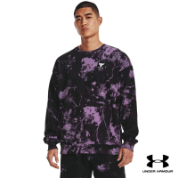 Under Armour UA Mens Project Rock Rival Fleece Disrupt Printed Crew อันเดอร์ อาร์เมอร์ เสื้อออกกำลังกายสำหรับผู้ชาย